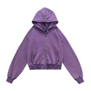 Aesthetic Loose Crop Hoodie