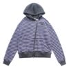 Diagonal Zip Casual Hoodie