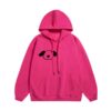 Puppy-Print Hoodie — Rose Pink
