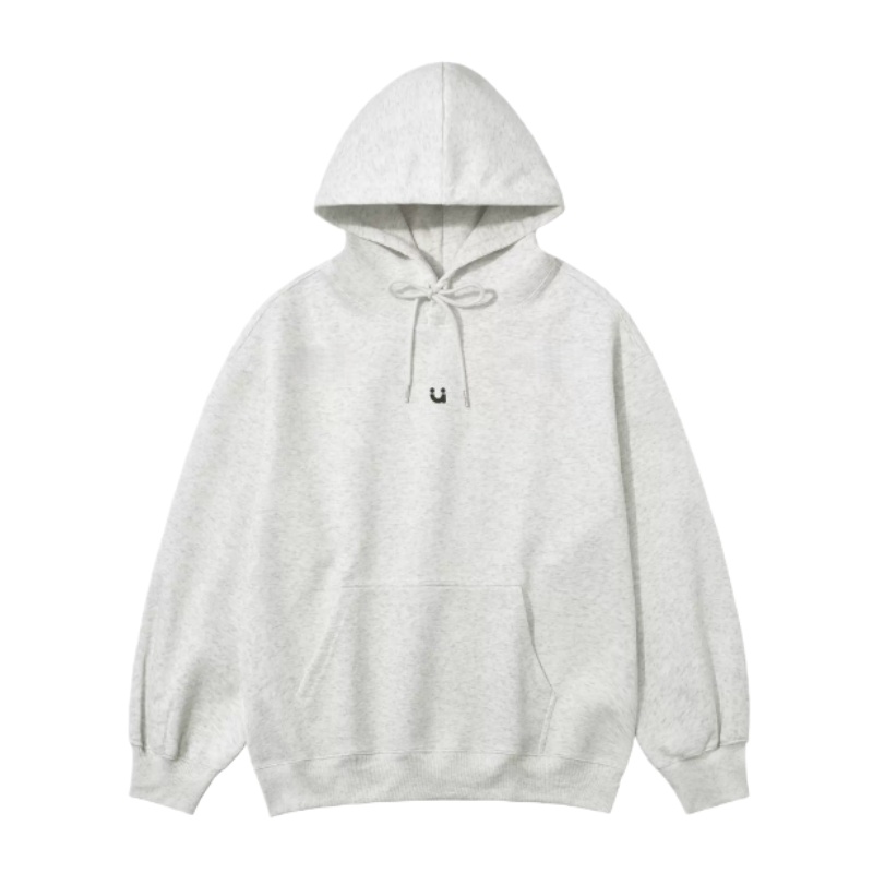 Versatile Grey Sporty Hoodie