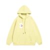 Cute Cat Print Comfortable Hoodie — Cream Yellow