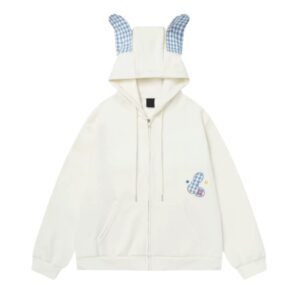 Chic Plaid Hoodie — Apricot